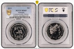 2013 50C Commonwealth Stamps MS69
