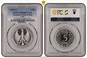 1964-G 5 Mk J-387 PR66DCAM