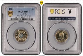 2021 $2 Ambulance Service Colorized MS64