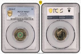 2014-C $2 Remembrance Colorized MS67