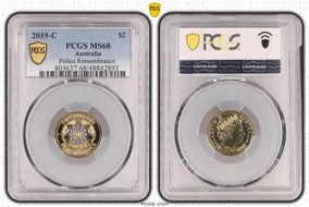 2019-C $2 Police Remembrance Colorized MS68