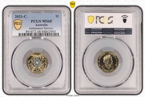 2021-C $2 Ambulance Service Colorized MS68