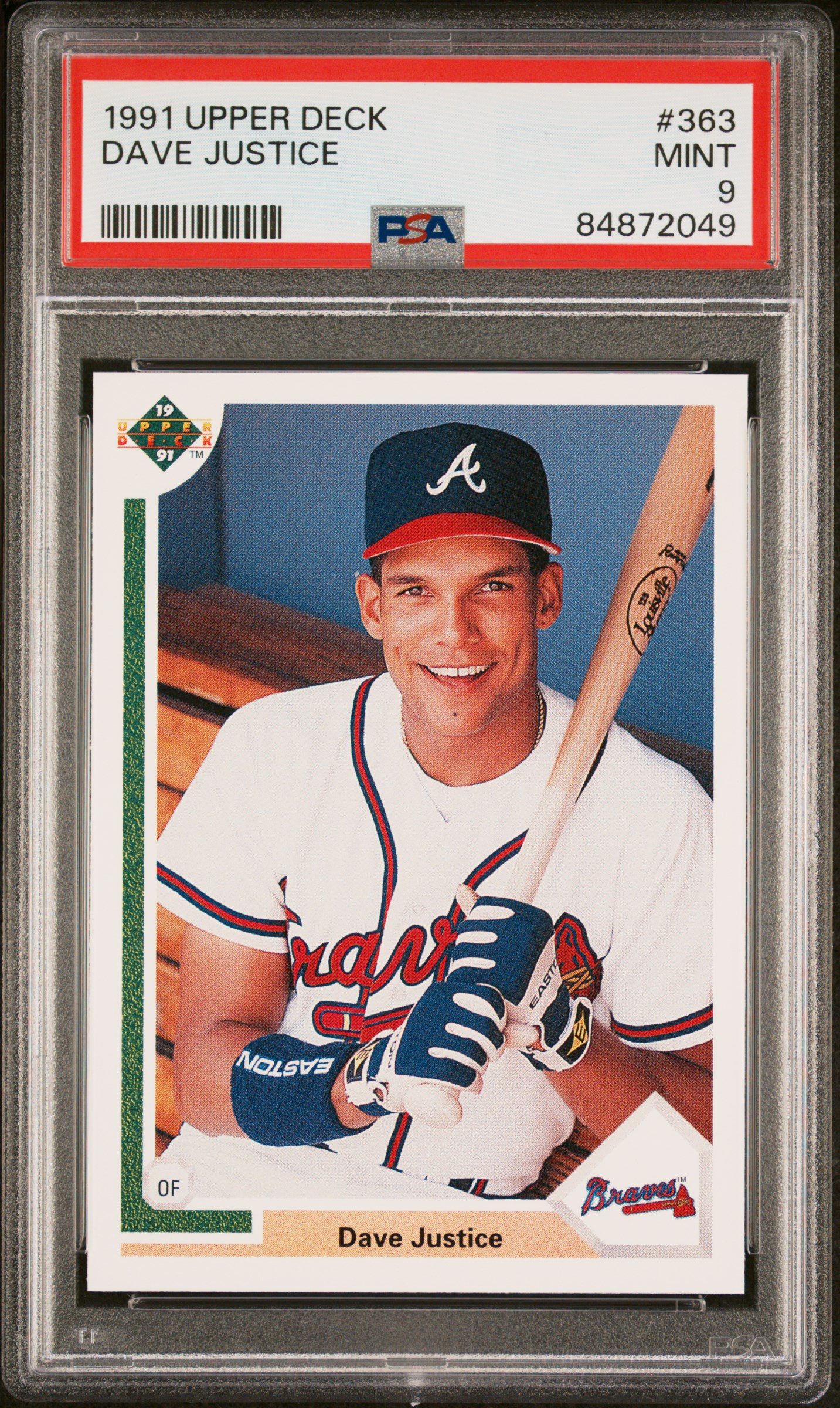 1991 UPPER DECK #363 DAVE JUSTICE