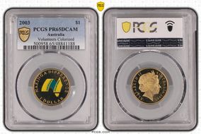 2003 $1 Volunteers Colorized PR65DCAM