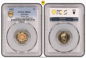 2022 $2 Honey Bee Colorized MS66