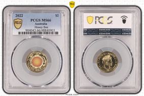 2022 $2 Honey Bee Colorized MS66