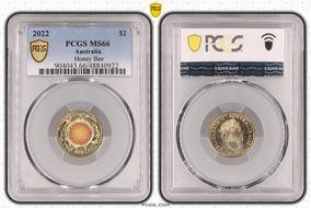 2022 $2 Honey Bee Colorized MS66