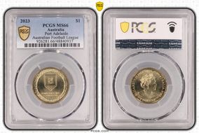 2023 $1 Port Adelaide Australian Football League MS66