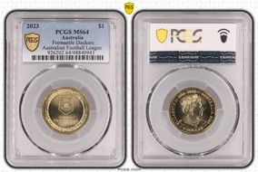 2023 $1 Fremantle Dockers Australian Football League MS64