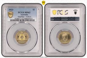 2023 $2 Matildas - Yellow Colorized MS62