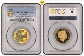 2004 $1 Holographic Kangaroos PR69DCAM