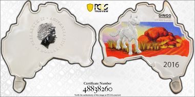 2016-P $1 Dingo Ag-Map MS70