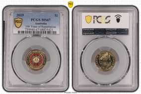 2019 $2 100 Years of Repatriation Colorized MS67