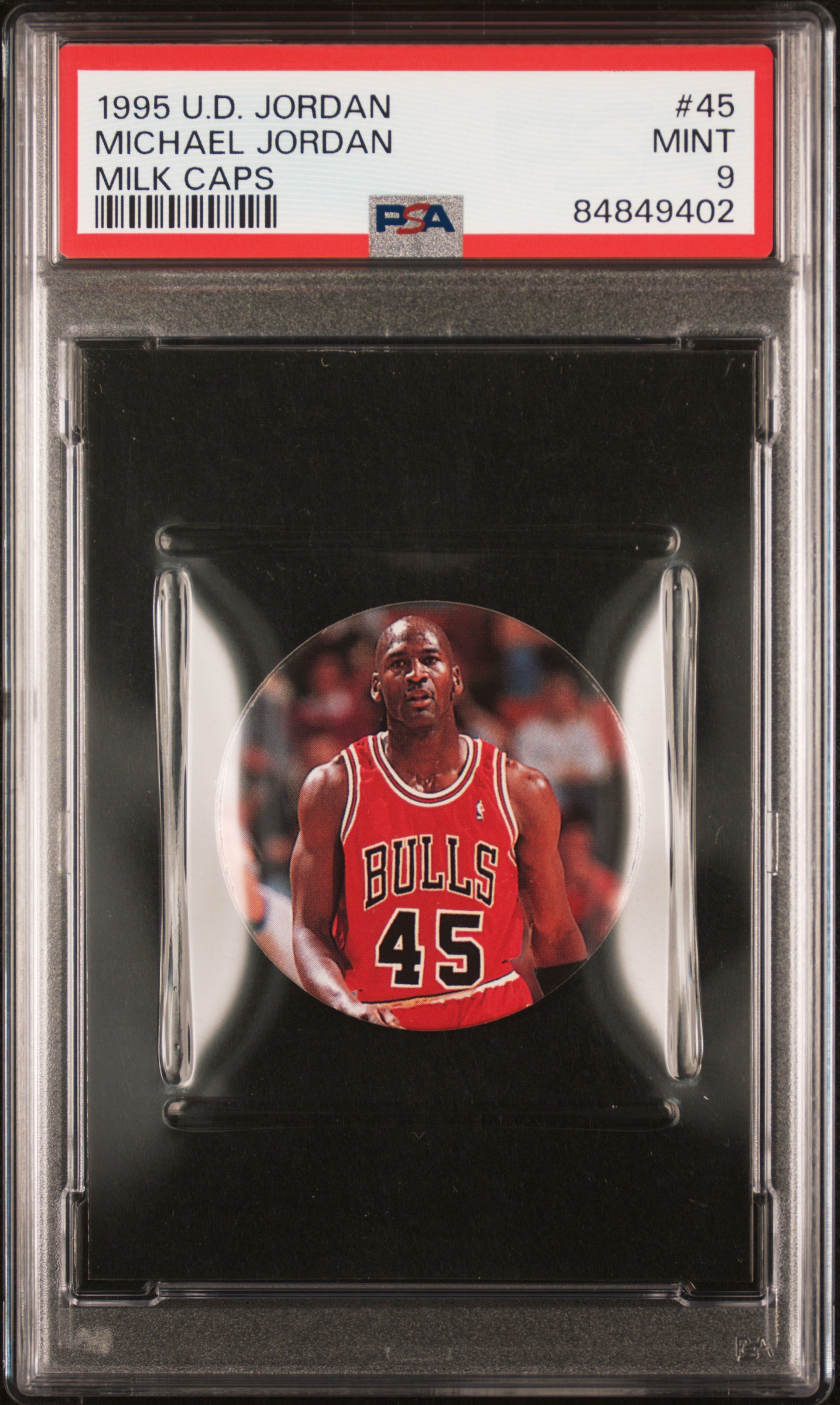 1995 UPPER DECK JORDAN MILK CAPS #45 MICHAEL JORDAN MILK CAPS