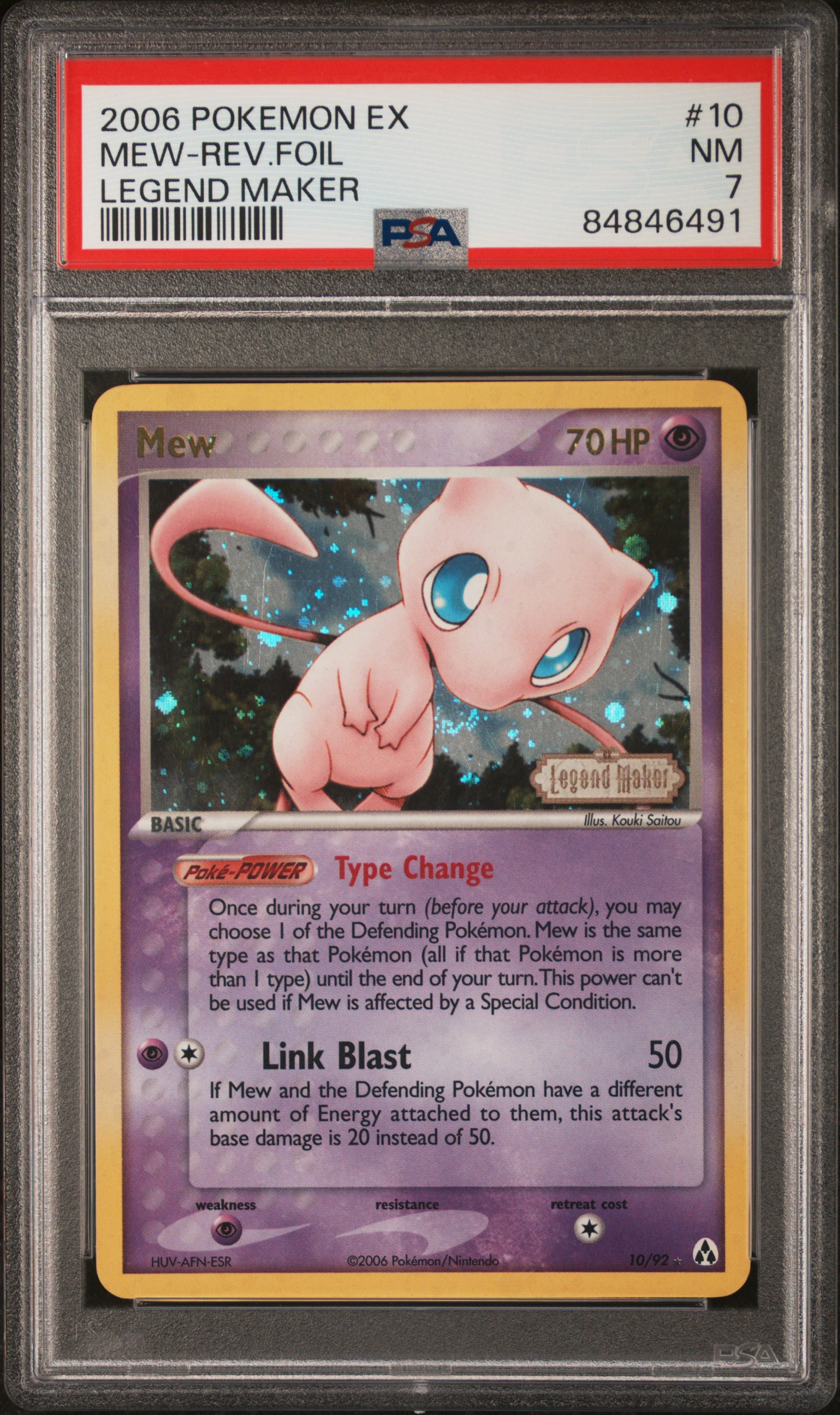 2006 POKEMON EX LEGEND MAKER #10 MEW-REV.FOIL LEGEND MAKER