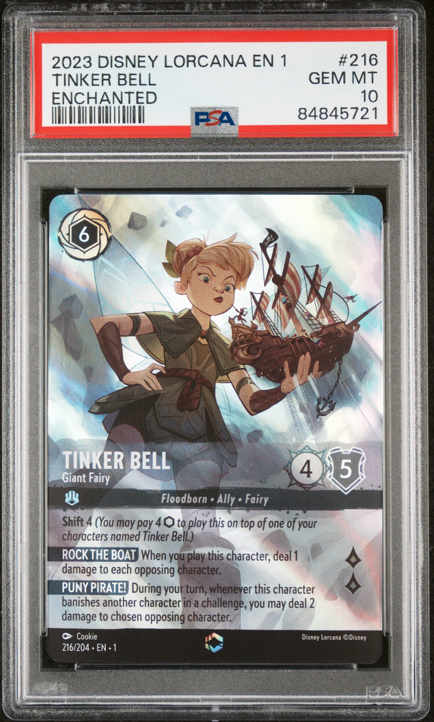 2023 DISNEY LORCANA EN 1-THE FIRST CHAPTER #216 TINKER BELL ENCHANTED