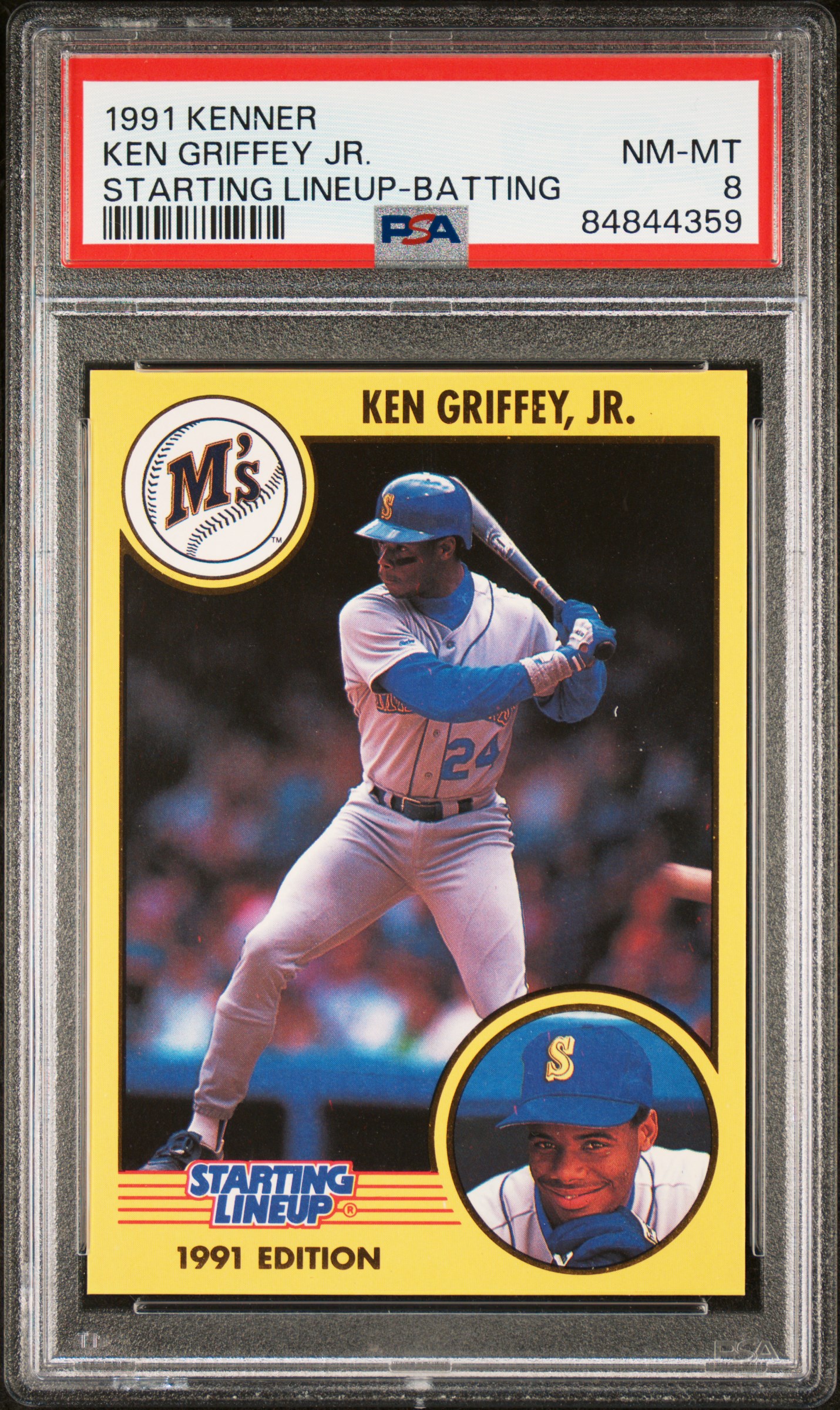 1991 KENNER STARTING LINEUP KEN GRIFFEY JR. STARTING LINEUP-BATTING