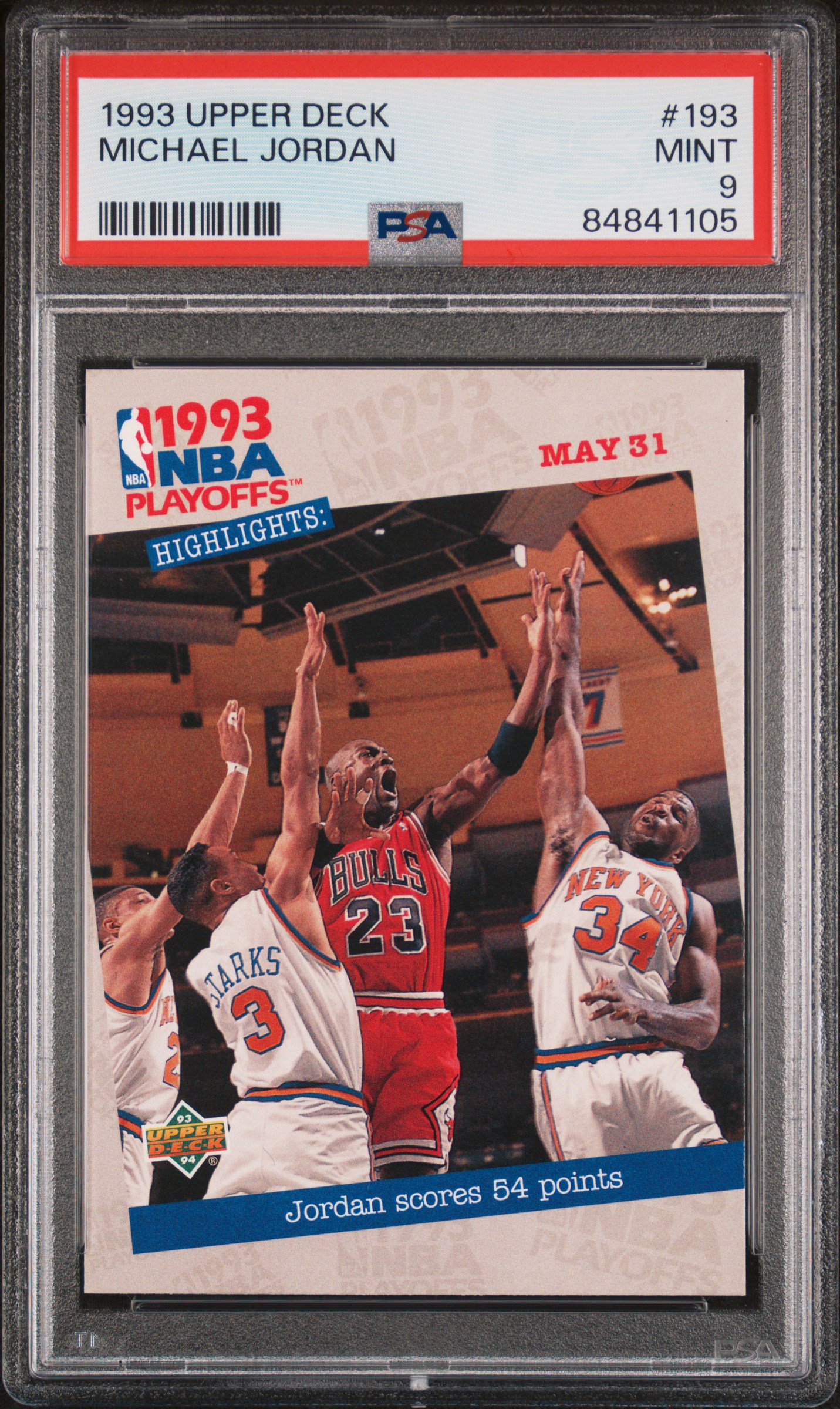 1993-94 Upper Deck #193 Michael Jordan – PSA MINT 9