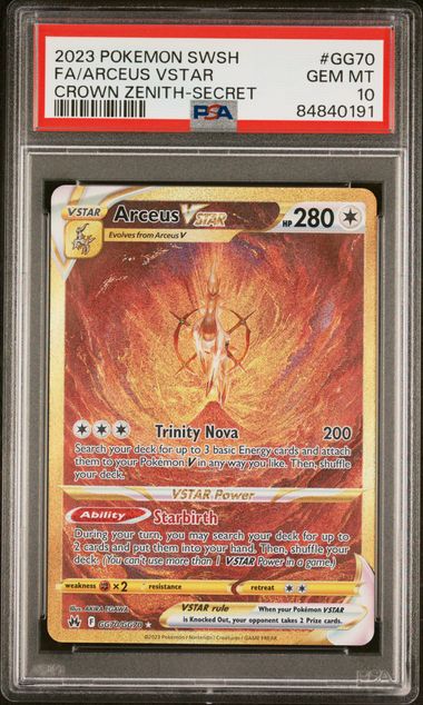 Gold Arceus Vstar GG70/GG70 factory NM