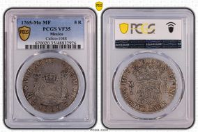 1765-Mo MF 8 R Yon-M8-65 Calico-1088 VF35