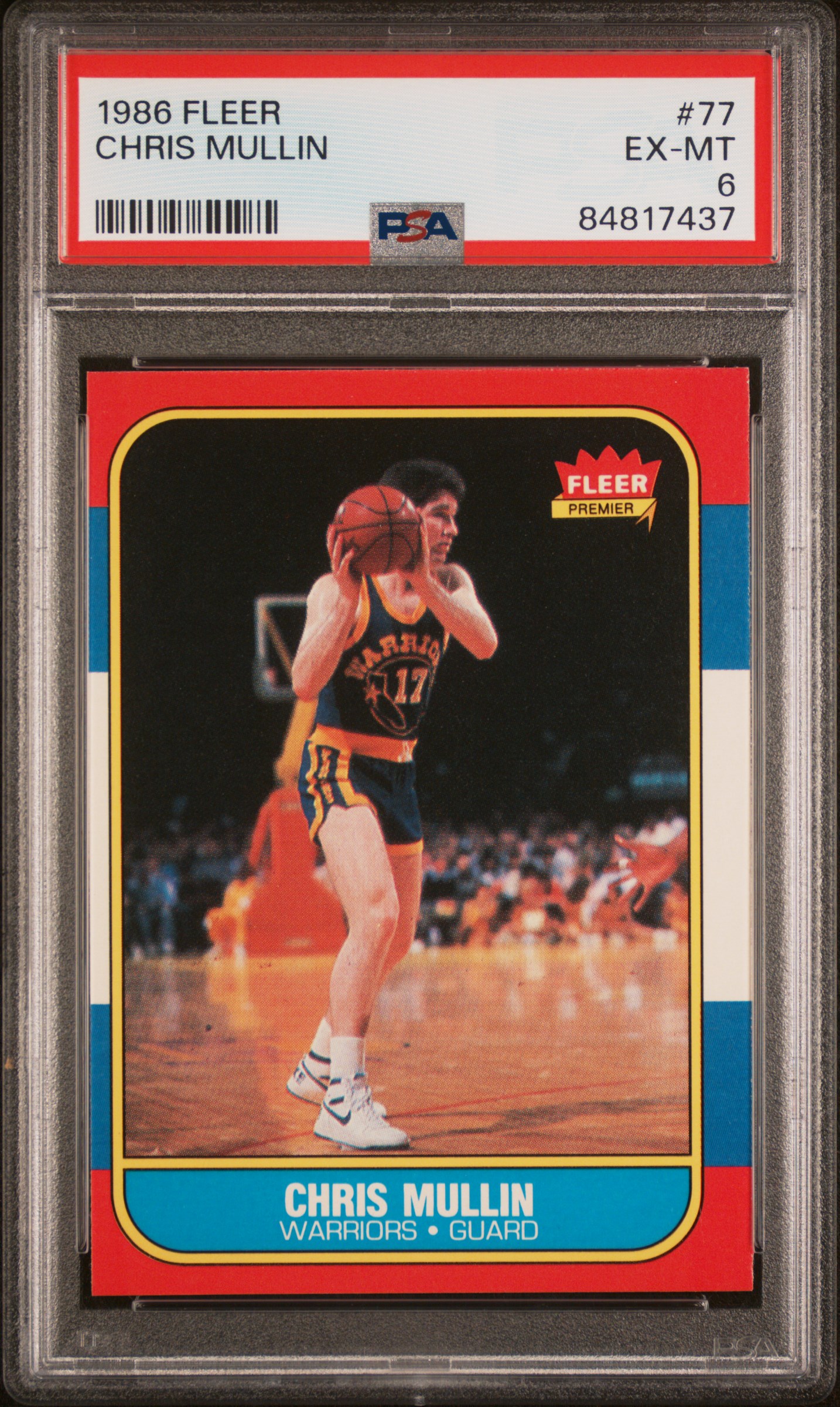 1986 FLEER #77 CHRIS MULLIN