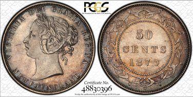 1870 50C MS64
