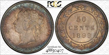 1899 50C Wide 9 MS66
