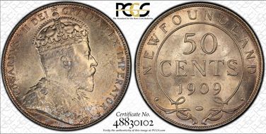 1909 50C MS65
