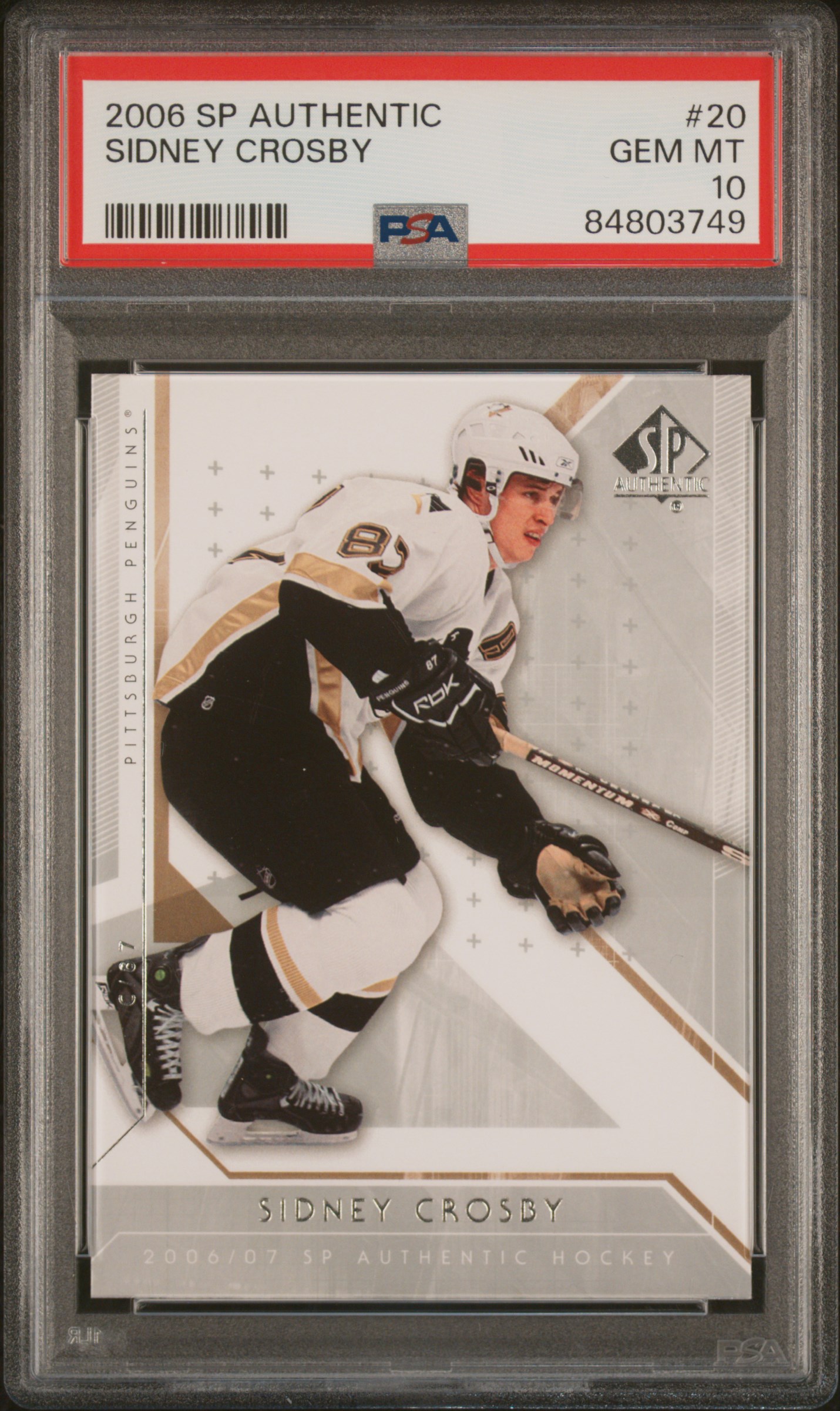 2006 SP AUTHENTIC #20 SIDNEY CROSBY