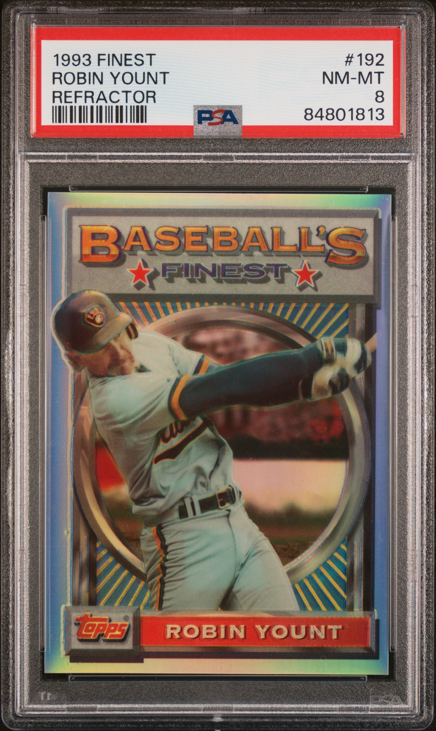 1993 FINEST #192 ROBIN YOUNT REFRACTOR