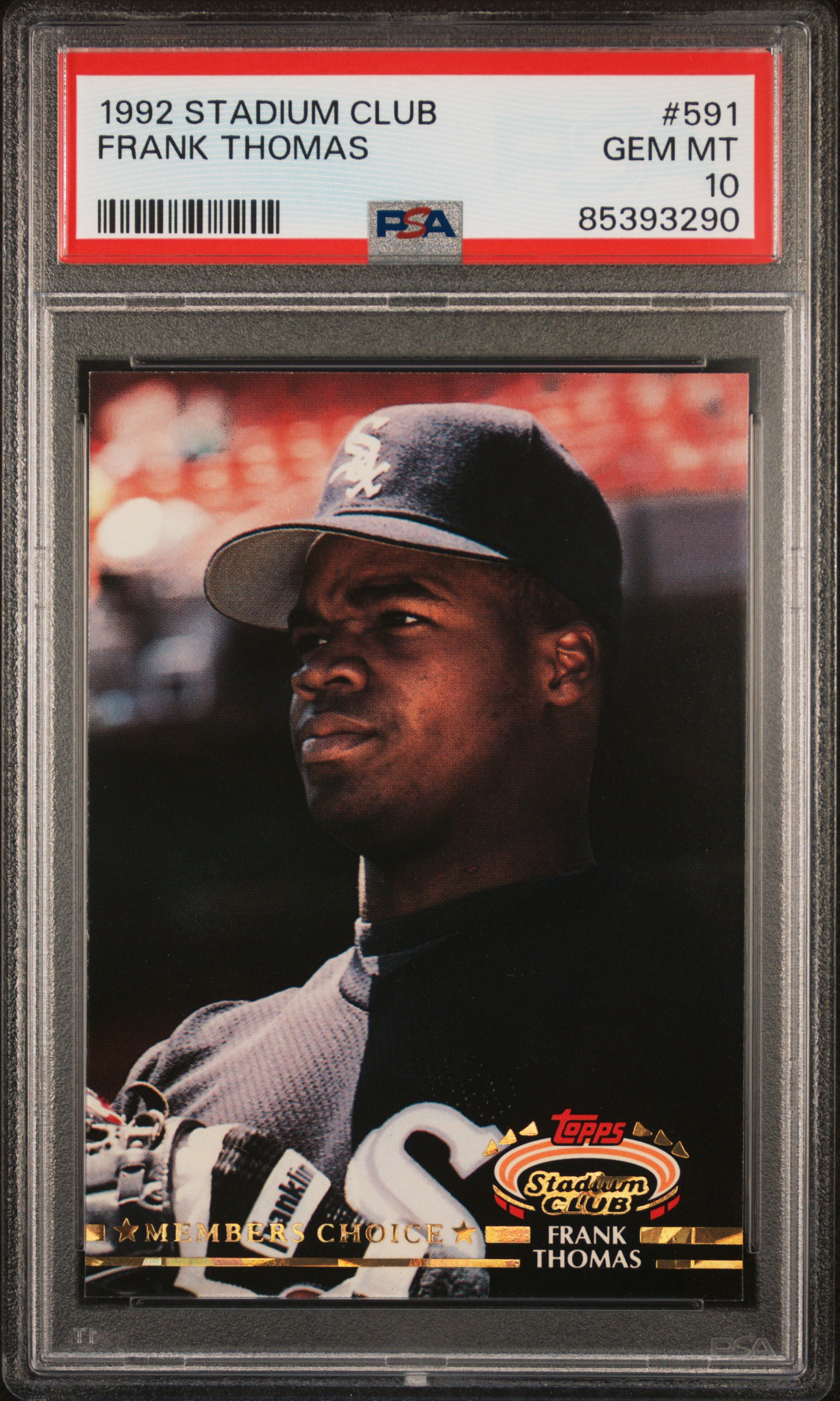 1992 STADIUM CLUB #591 FRANK THOMAS