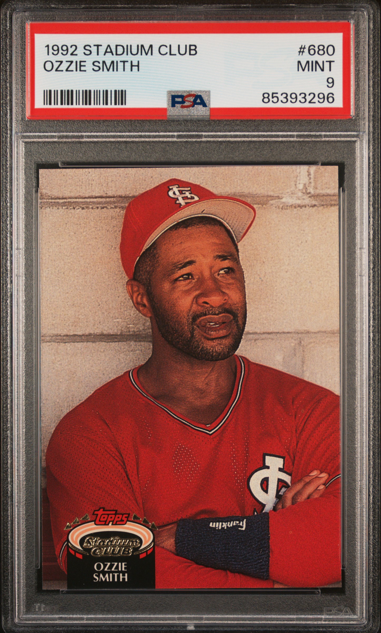 1992 STADIUM CLUB #680 OZZIE SMITH