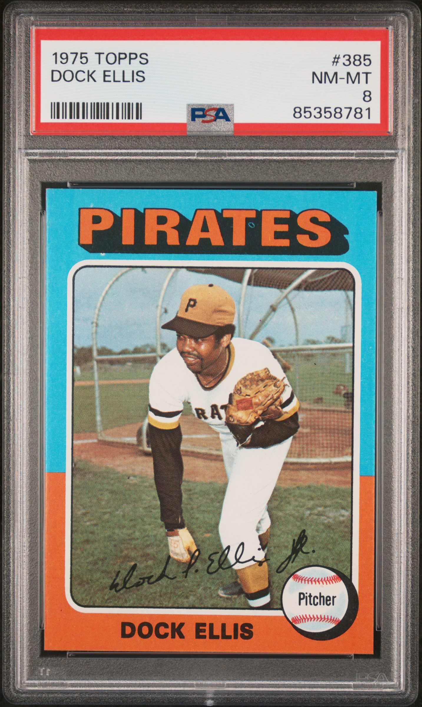 1975 TOPPS #385 DOCK ELLIS