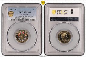 2023-C $2 Vietnam War Colorized MS69