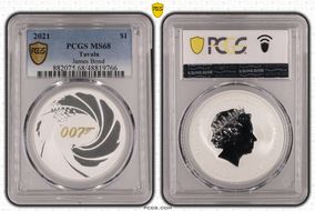 2021 $1 James Bond 007 MS68