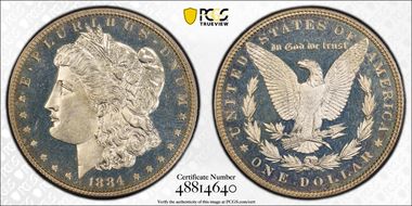 1884 $1 PR64
