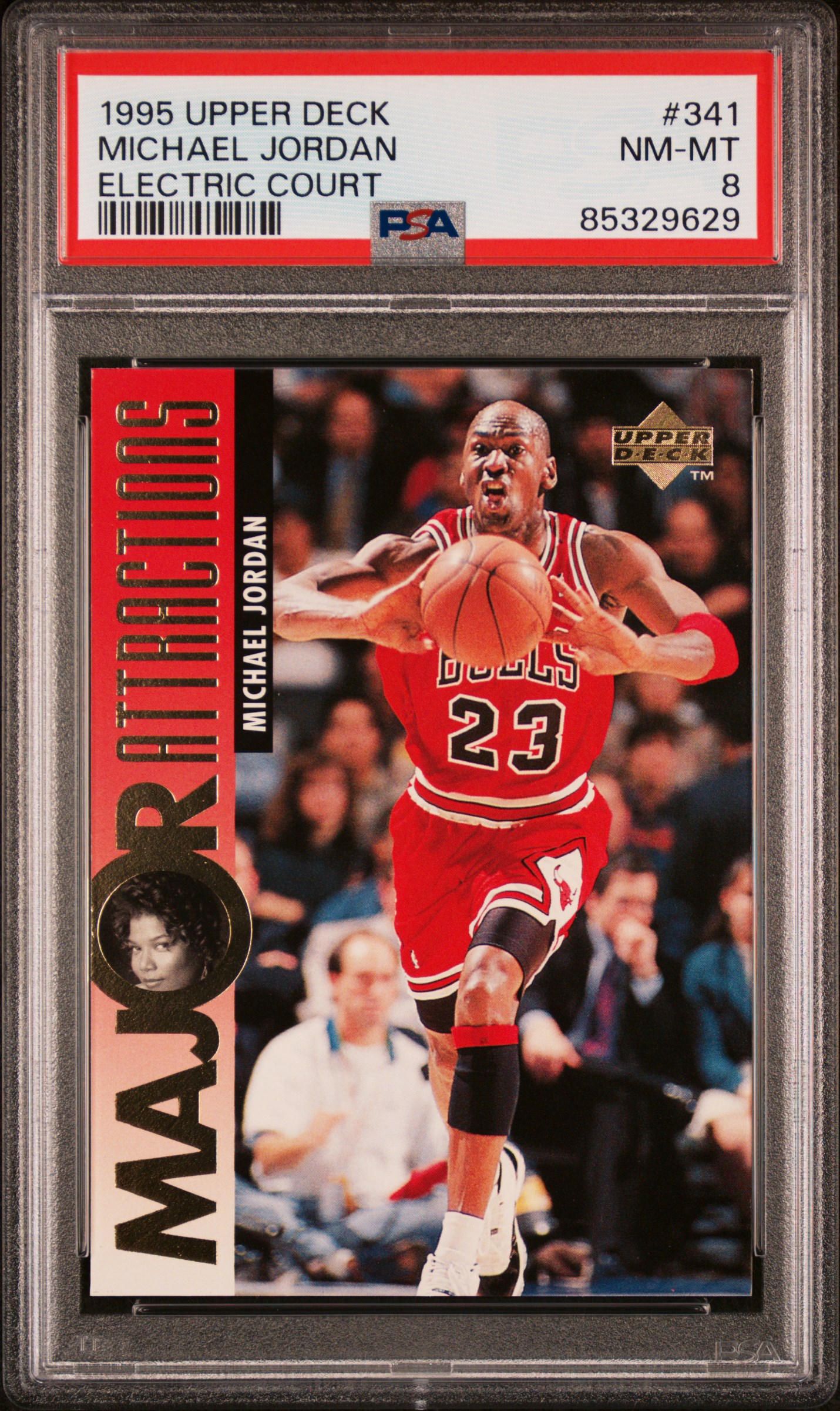 1995 UPPER DECK #341 MICHAEL JORDAN ELECTRIC COURT