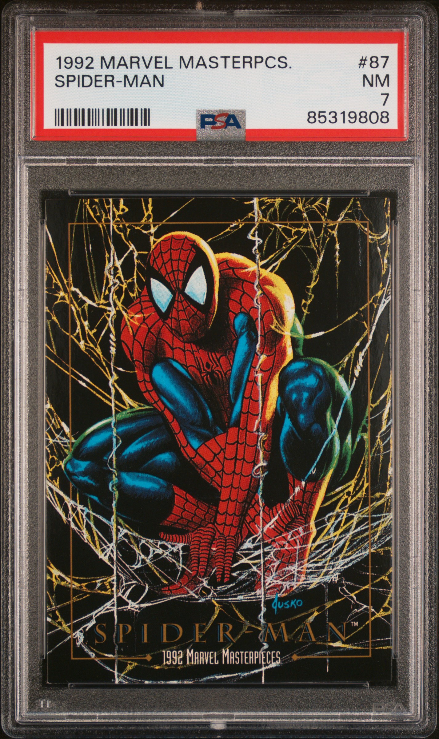 1992 MARVEL MASTERPIECES #87 SPIDER-MAN