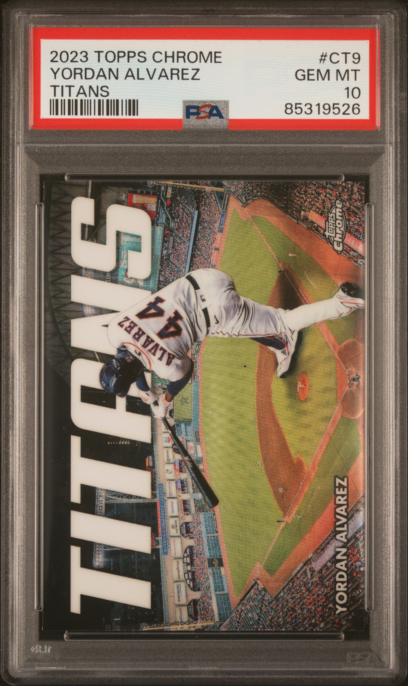 2023 Topps Chrome Topps Chrome Titans #CT-9 Yordan Alvarez – PSA GEM MT 10