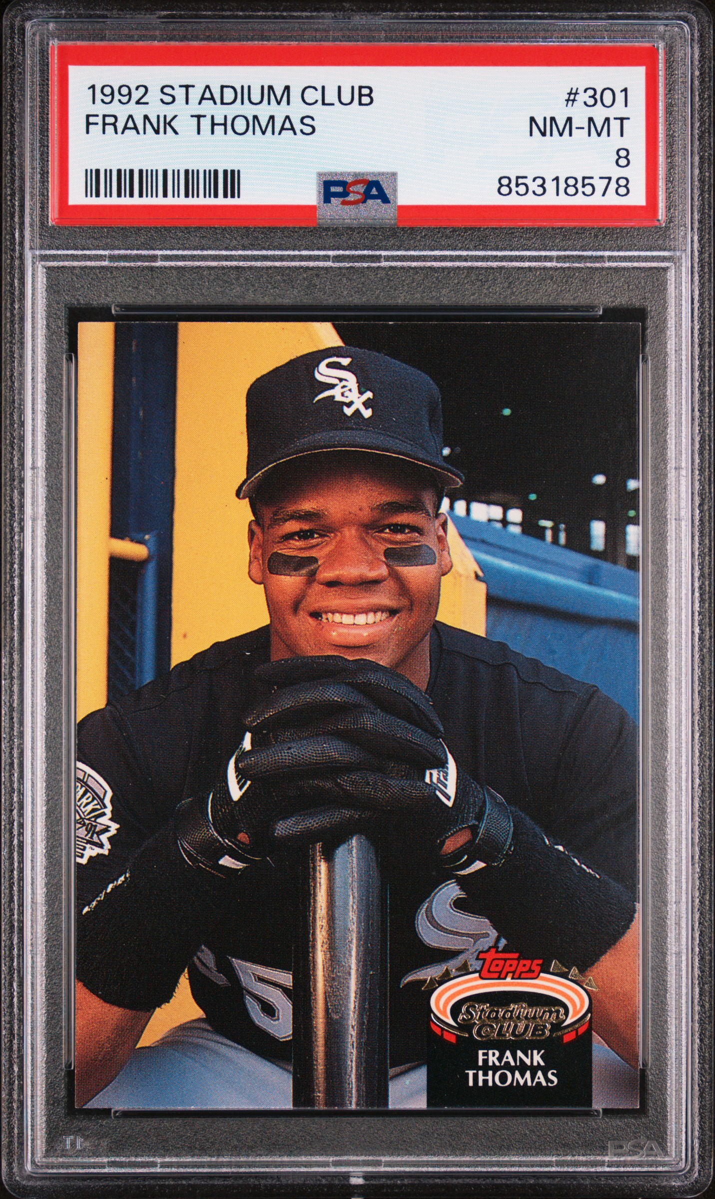 1992 Topps STADIUM CLUB #301 Frank Thomas front