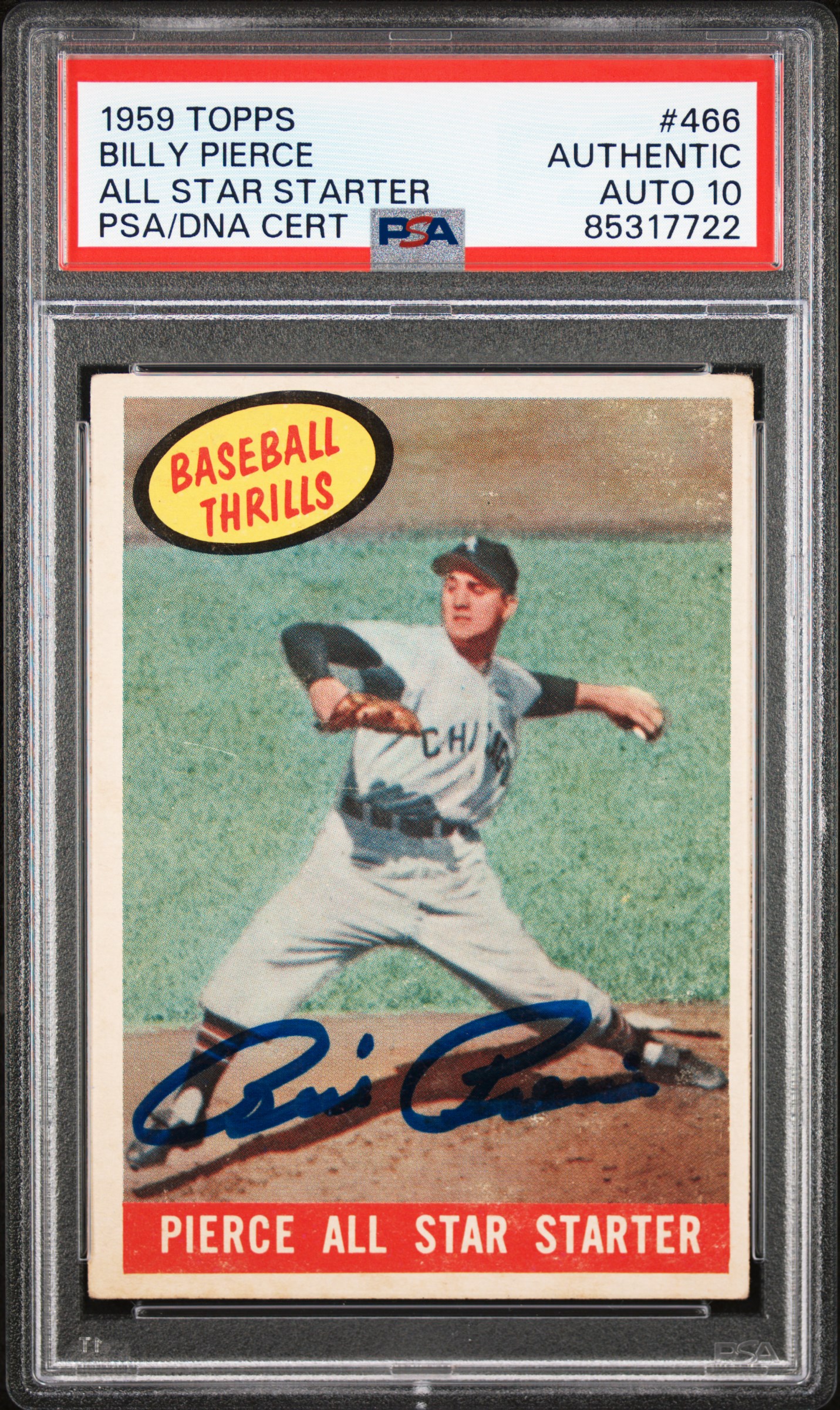 1959 TOPPS #466 PIERCE ALL STAR ALL STAR STARTER
