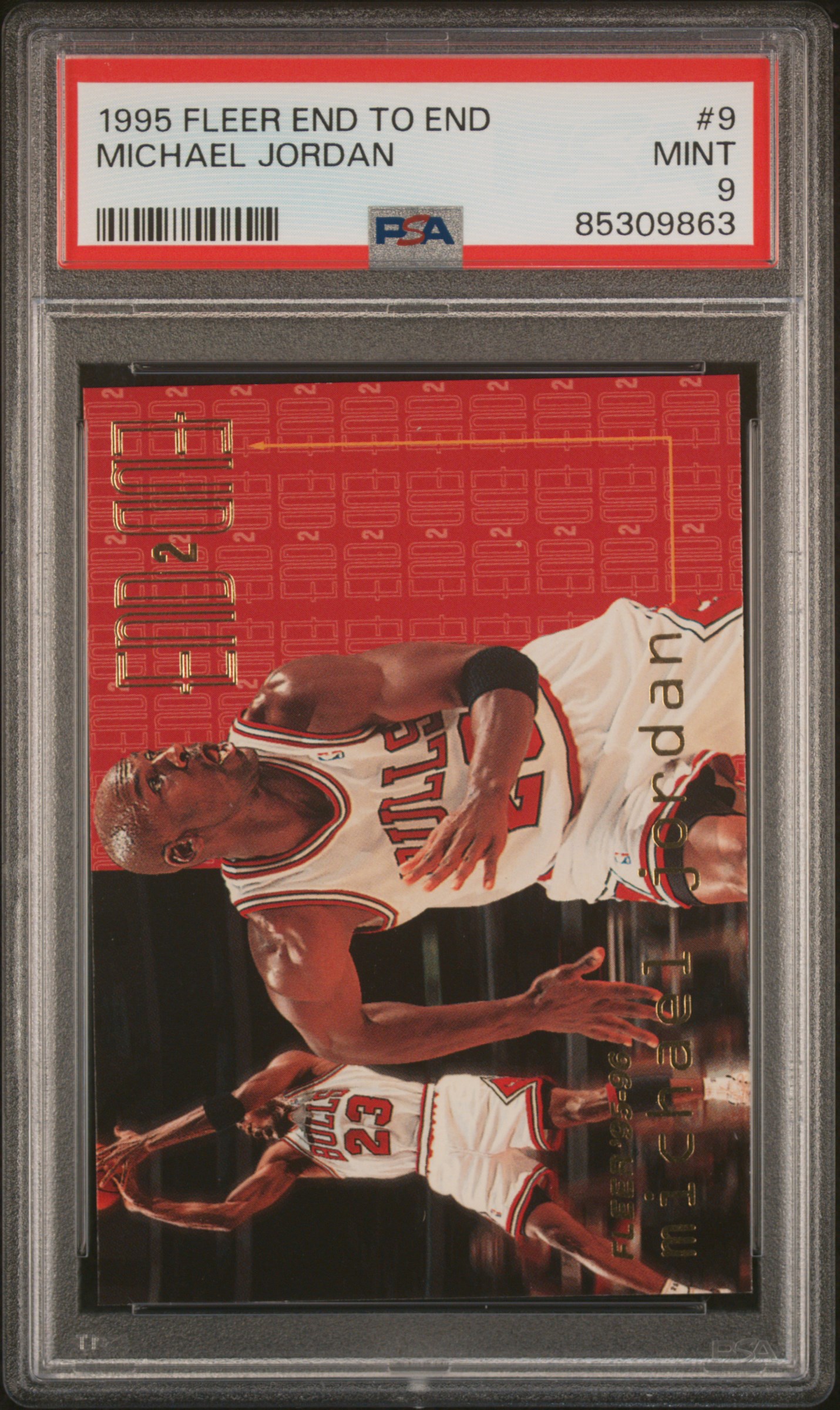 1995 FLEER END TO END #9 MICHAEL JORDAN