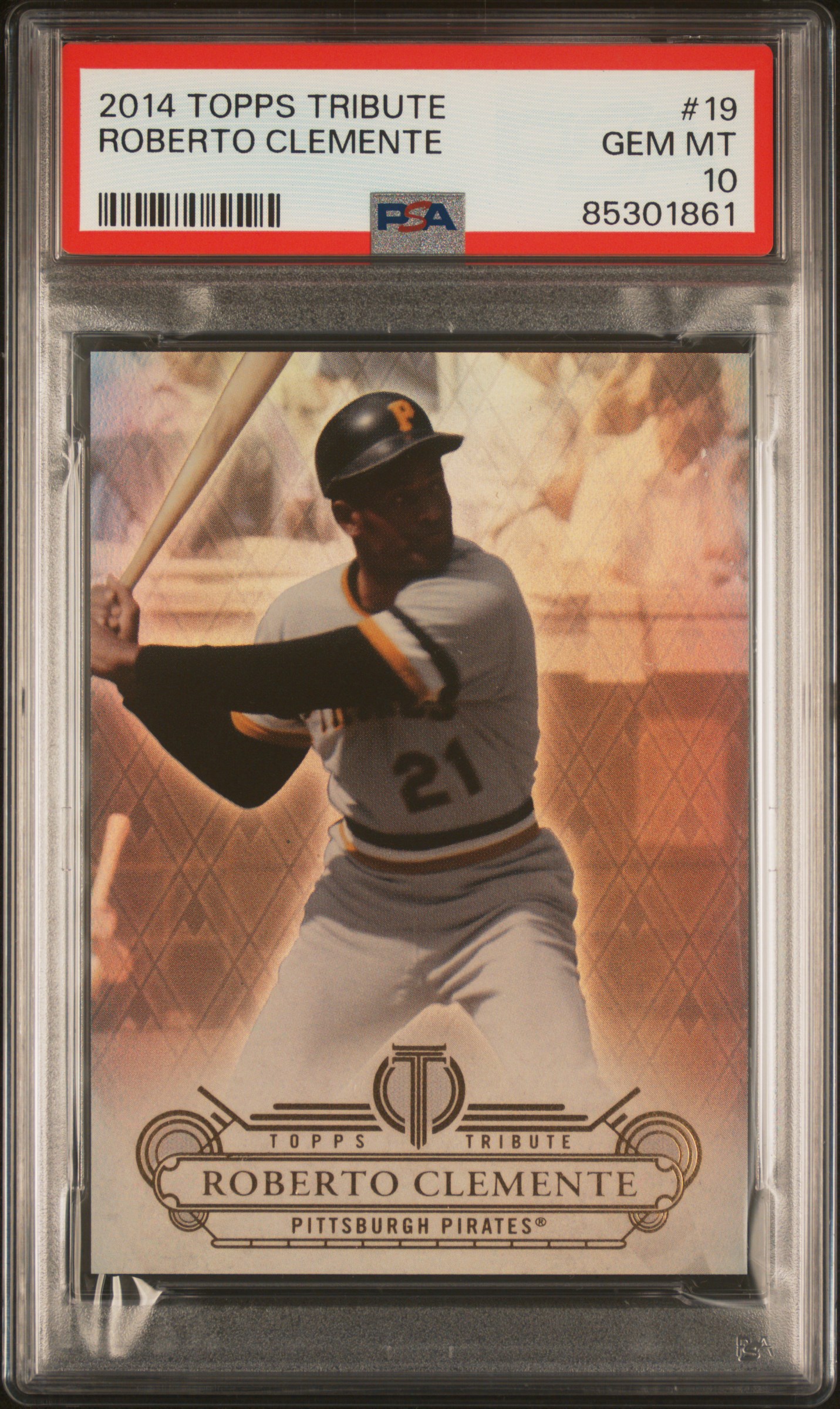 2014 TOPPS TRIBUTE #19 ROBERTO CLEMENTE
