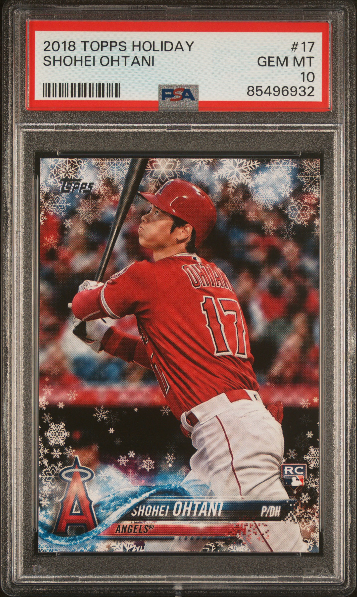 2018 TOPPS HOLIDAY #17 SHOHEI OHTANI