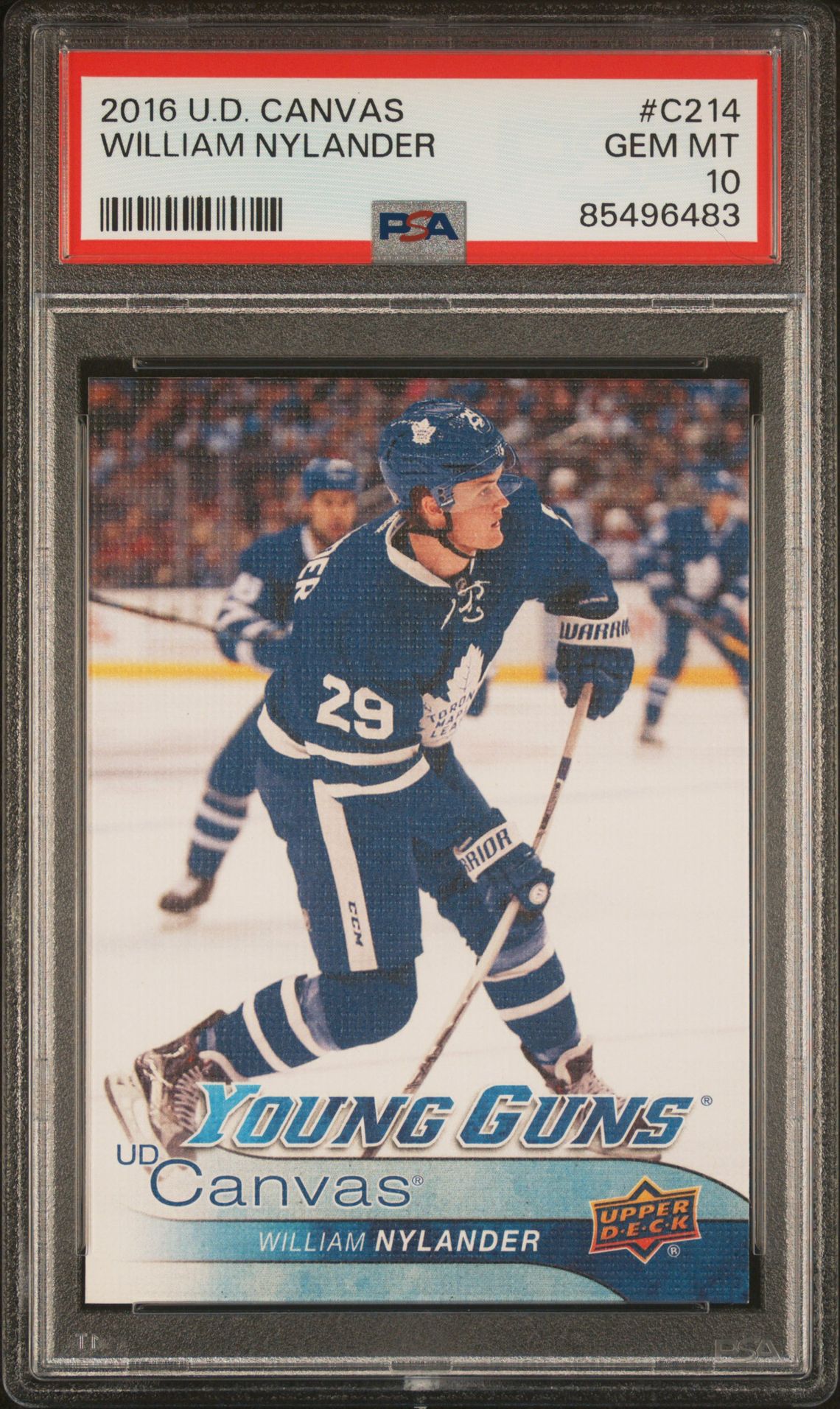 2016 Upper Deck Canvas William Nylander #C214 Gem Mt 10 front