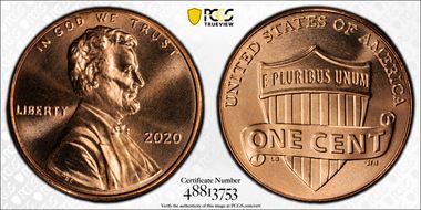 2020 1C Shield MS67RD