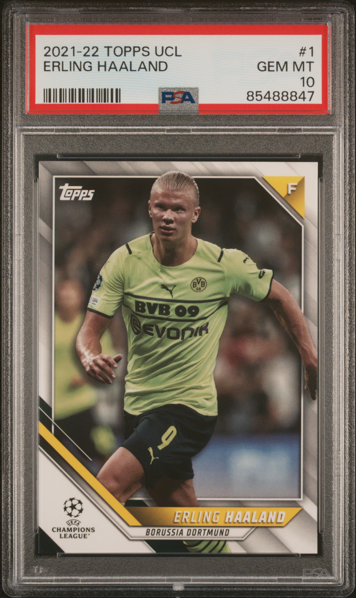 2021-2022 TOPPS UEFA CHAMPIONS LEAGUE #1 ERLING HAALAND
