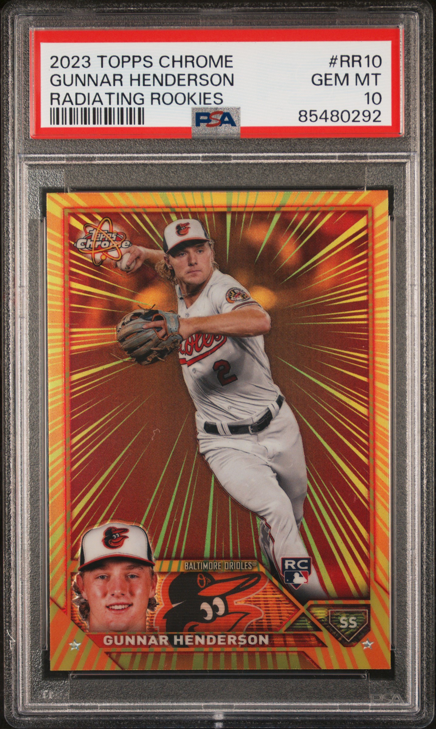 2023 TOPPS CHROME RADIATING ROOKIES #RR10 GUNNAR HENDERSON