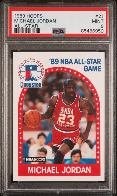 1989 Hoops All-Star #21 Michael Jordan – PSA MINT 9 on Goldin Auctions