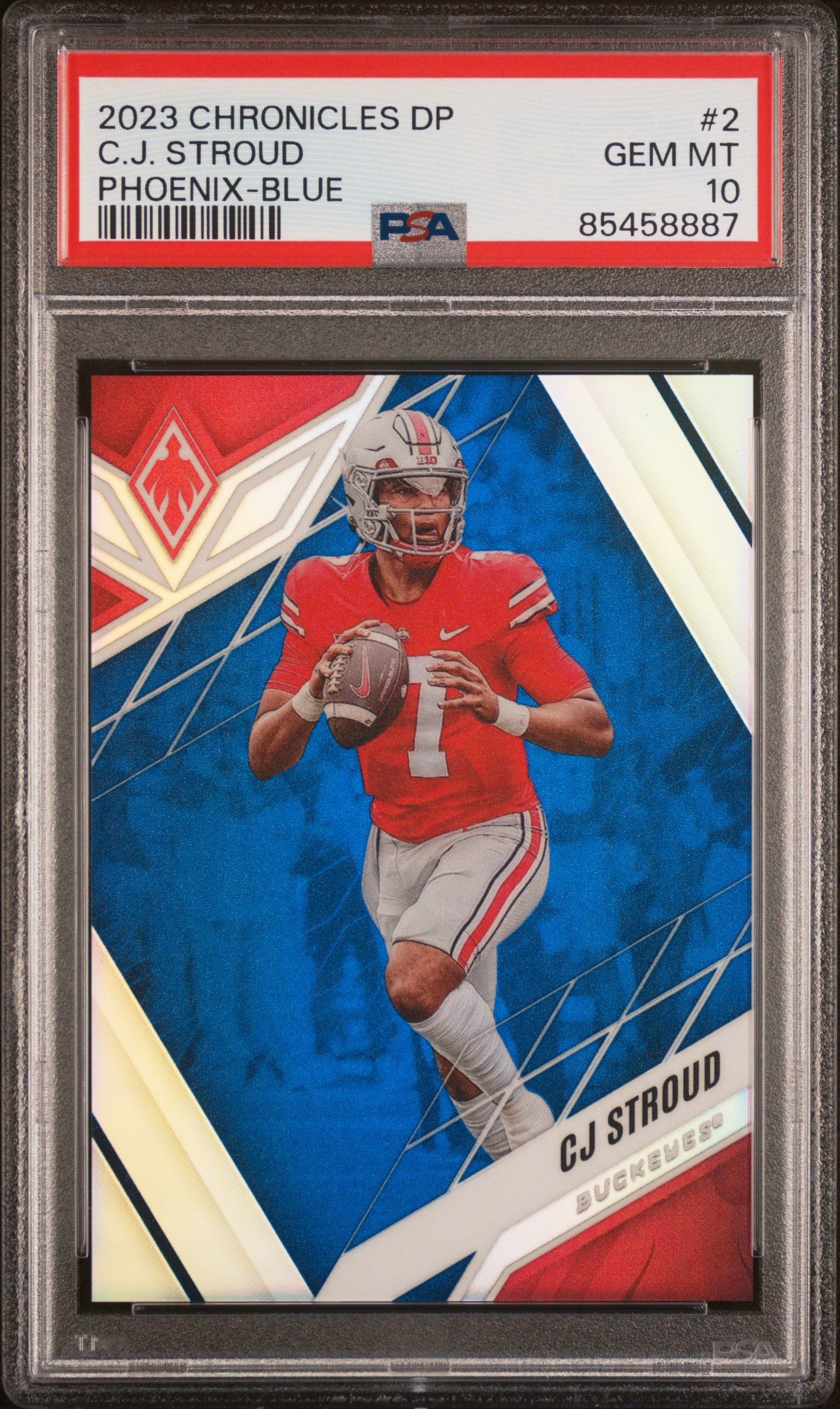 2023 PANINI CHRONICLES DRAFT PICKS PHOENIX #2 C.J. STROUD PHOENIX-BLUE